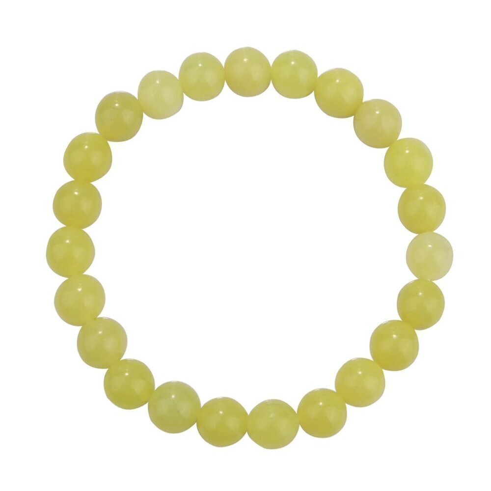 Lemon Jade Stone Stretch Bracelet
